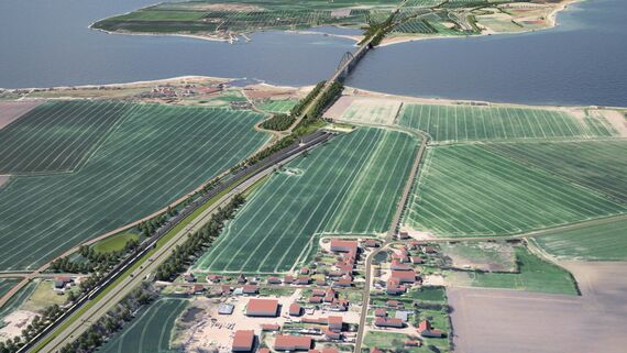 Drohnenansicht: Autobahn