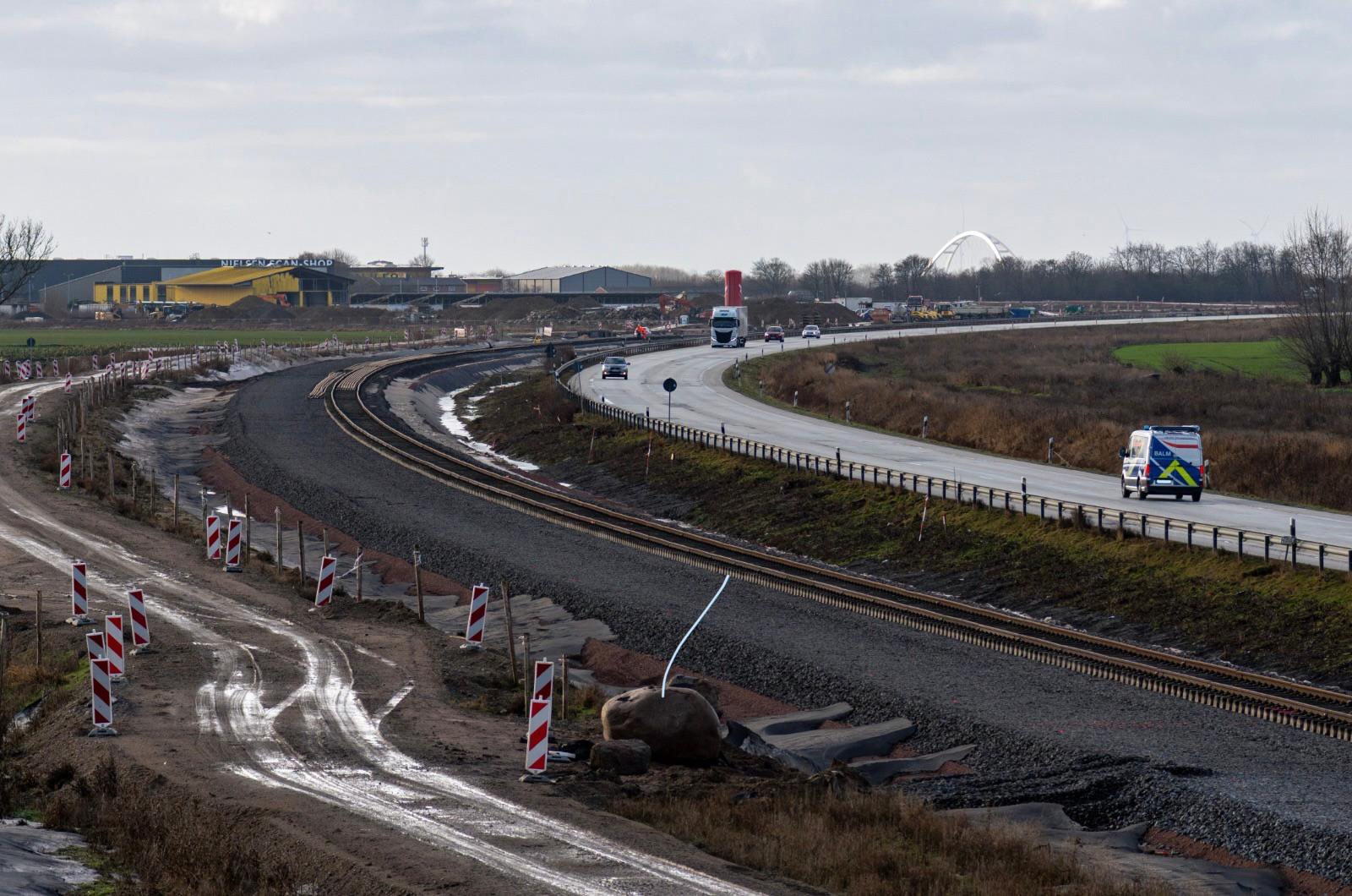 Bahngleise auf Fehmarn
